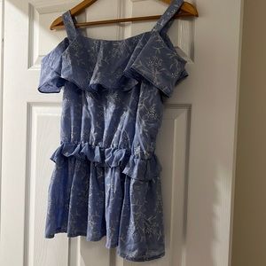 Japanese brand embroidered tunic top size S-M